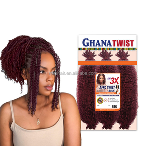 Lot de 3 mini tresses afro kinky <span class=keywords><strong>Passion</strong></span> Twists de 16 pouces pour tressage au crochet sans nœuds - Product Image 1
