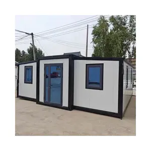 Luxus Wohnzimmer vorgefertigte Zimmer 20FT 40FT faltbare und erweiterbare Container House Wings Modulares Zimmer mit Schlafzimmer Bad