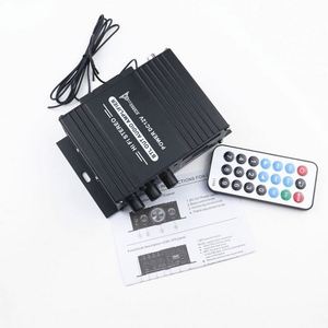 Amplificateurs audio 2 canaux, mini amplificateur de puissance 12V avec Bluetooth pour haut-parleur de voiture ou de maison - Product Image 1