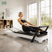 Lit de Pilates Reformer en aluminium blanc Celux à prix de gros pour studio, machine de Pilates commerciale en aluminium, équipement de Pilates