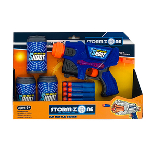 Pistolet à balles pour enfants, jouet en mousse eva, airsoft, 8 pièces, tir à air, nouvelle collection, - Product Image 1