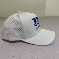 Secado rápido impermeable al aire libre corte láser agujero sol deporte Sombrero estilo de los hombres cinco paneles camionero Snapback gorras soporte personalización