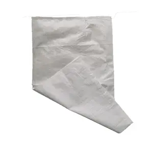 Discount high quality 25kg 50kg PP flour rice white woven bag