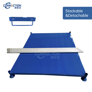 Scaffalature Portapallet Smontabili e Impilabili per Magazzino, Robuste e Verniciate a Polvere - Product Image 3