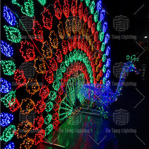 Christmas Peacock Motif Light Outdoor LED Animal Decoration For <b>Garden</b> Landscape Display - Product Image 2