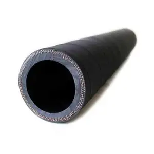 Chinese supplier best air compressor hose material black blue braided rubber air line hose with fast connection