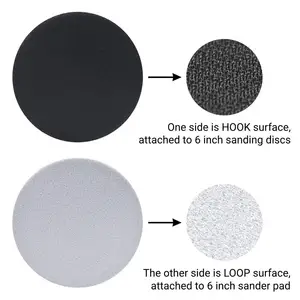 6-Inch Hook And Loop Soft Foam Interface Sanding Disc Backing Pad For Buffer Use For Interface Polishing Pads