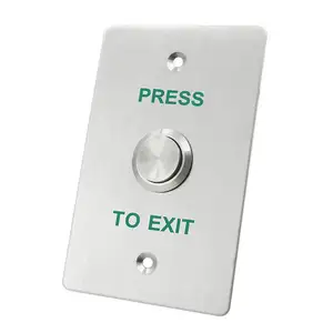 Waterproof Exit Button NO&NC Door Push Switch Stainless Steel 86*50mm