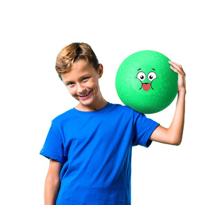 Pelota de Juego de 8.5 Pulgadas con Patrón de Expresiones, Pelota de Dodgeball para Interiores, Cara Sonriente, PVC Personalizado, No Inflable, Transfronterizo 70 - Product Image 3