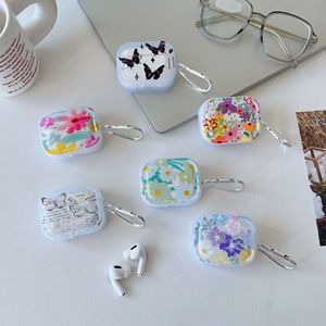 Nouvelles filles fleurs peinture étui de protection en TPU souple pour <span class=keywords><strong>AirPods</strong></span> Pro 2 3 papillon sans fil écouteurs couverture pour <span class=keywords><strong>Airpods</strong></span> 3 4 - Product Image 3