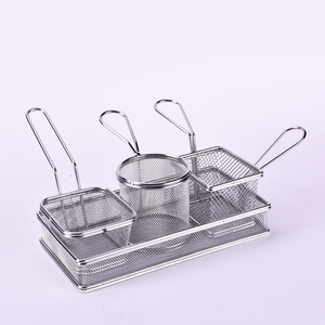 <span class=keywords><strong>Mini</strong></span> cestino fritto in acciaio inossidabile ristorante piatto cibo fritto contenitore cestino fritto - Product Image 3
