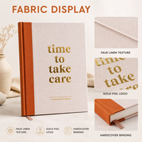 Diario de Bienestar Personalizado al por Mayor, con Logotipo Dorado, Tapa Dura, Cuaderno de Autocuidado