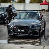 Kit de conversion extérieur avancé pour Audi A3 2017-2020, mise à niveau vers un kit carrosserie de style RS3