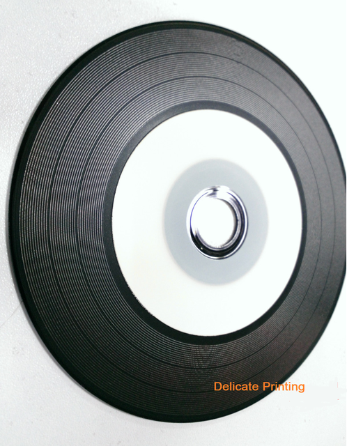 Blank CD-R Black Color 700mb 80min 52x Vinyl CD-R Half Printable Surface Professional for Music Audio CD Recording