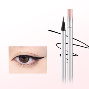 Eyeliner Liquido Ultra-sottile Impermeabile <span class=keywords><strong>in</strong></span> Flacone di Vetro Ambrato con Pennello Teal, Glitter Colorati Multicromatici, Eyeliner Nero - Product Image 4