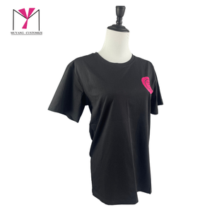 Offre Spéciale – T-shirt Femme Col V en Coton, Polyester et Rayonne avec Impression Logo Personnalisé – Coupe Ample Décontractée pour l'Été et la Pêche - Product Image 2