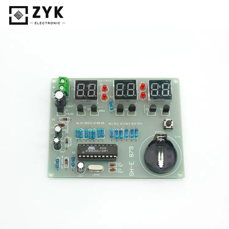 Electronic Clock Parts Components DIY Suite PCB Soldering Welding 90MM*70MM BE 
