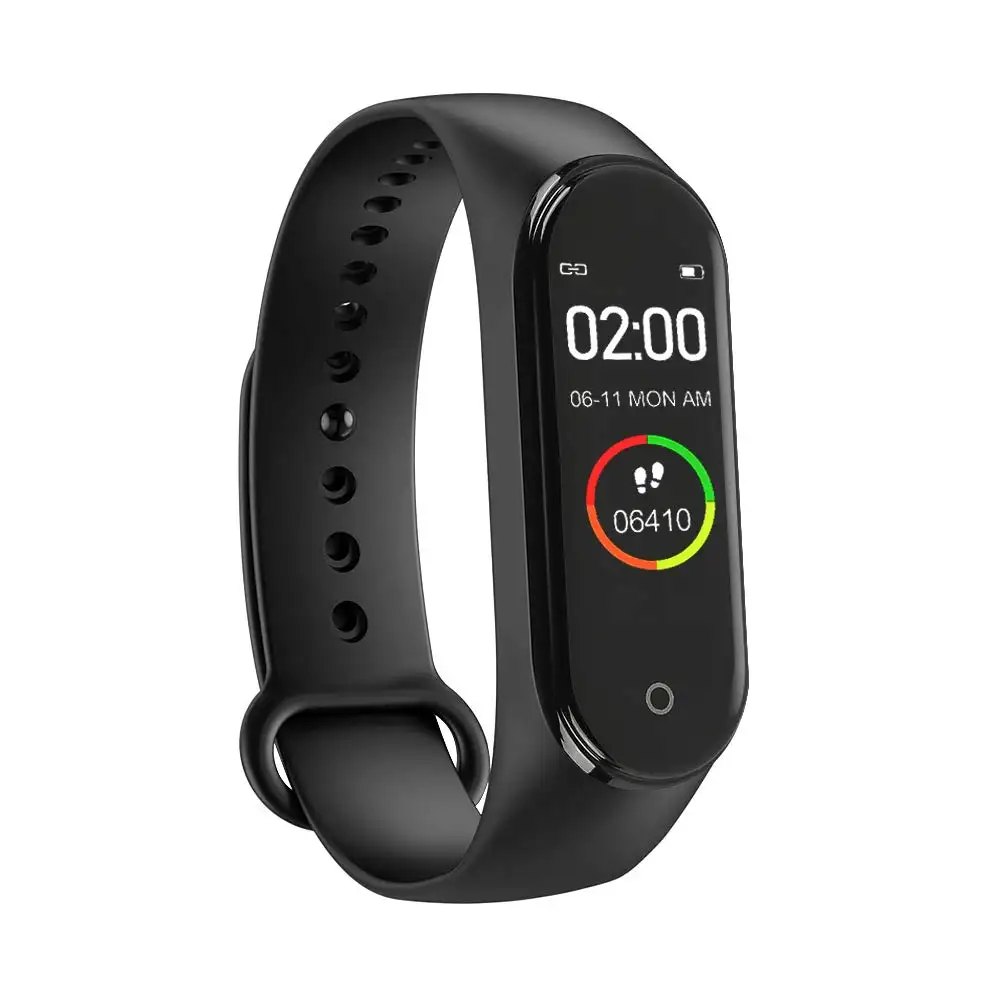 Heart Rate Blood Pressure Monitor Smart Band Wristband Smartwatch Fitness Tracker Bracelet Custom Logo Watches M4