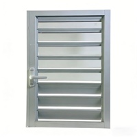 Persienne extérieure imperméable Z90 grise en aluminium, mini stores en vinyle pour extérieur, volet vénitien