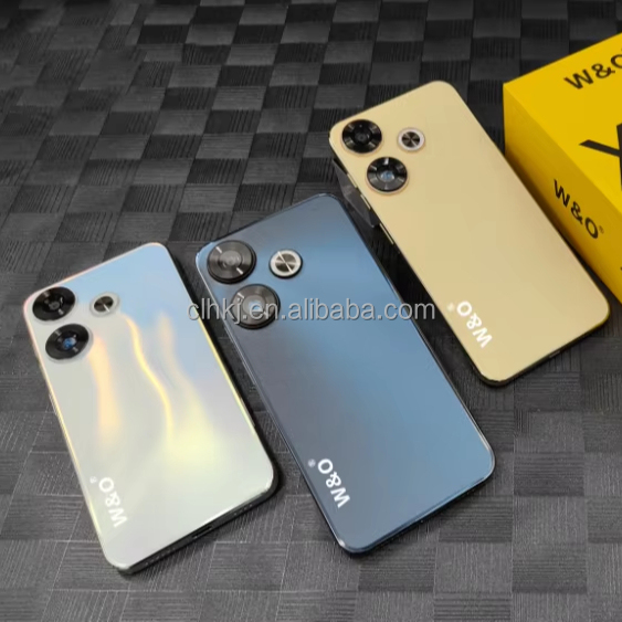X19 HD+ Dual SIM Smart Phone with Touch Screen 8GB RAM 128GB ROM MTK CPU LTE/CDMA 4G Android 14 Operating System for Gaming