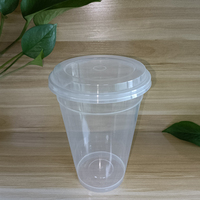 Gobelet à bulles en plastique 1l, pièces, impression personnalisée, injection à emporter, en plastique, boba au lait ou à boissons PP