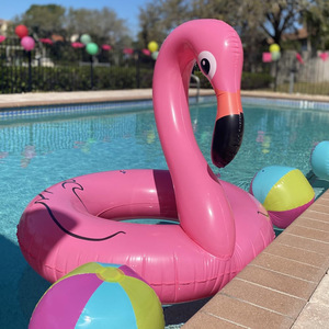 Flotador Inflable de <span class=keywords><strong>Flamenco</strong></span> Rosa para Adultos, 120 cm, Tumbona Flotante Grande para Piscina con Empaque Premium - Product Image 1