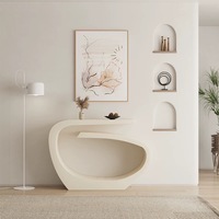 Console d'entrée multifonctionnelle en métal de style italien moderne et luxueux avec porte intégrée