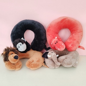 Cuscino a U con Animali Cartoon, Supporto per il Collo, Cuscino per Pisolino in Ufficio, Cuscino da Viaggio per Auto, Protezione per la Testa - Product Image 1