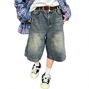 Shorts en jean taille mi-haute amples pour femme, style Y2K, jorts en denim à jambe large, jeans d'été gothiques, décontractés, streetwear rétro - Product Image 4