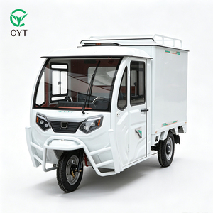 Triciclo de Reparto de 3 Ruedas con Cabina Cerrada y Caja Metálica para Logística Urbana - Product Image 6