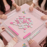 Bâton de poussée en acrylique transparent de qualité supérieure pour Mahjong, support moderne pour tuiles de Mahjong, accessoire de jeu de table transparent, vente en gros