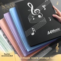 Carpeta para Partituras A4, Diseño Simple, Impermeable, Plegable, con Bolsillos para Partituras de Piano, Multifuncional, para Estudiantes, Venta al Por Mayor