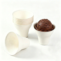 Gobelet en pulpe moulée portatif, compostable, biodégradable, jetable, pour glace, croissant, café, boulangerie, personnalisé