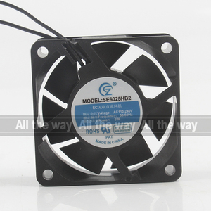 Nouveau ventilateur de refroidissement axial SE6025HB2 <span class=keywords><strong>SHEN</strong></span> <span class=keywords><strong>ZHOU</strong></span> KU RUI AC110-240V 50/60Hz 5W DC EC 6025 60X60X25MM 6CM à grand volume d'air pour armoire - Product Image 4