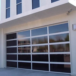 Portes <span class=keywords><strong>de</strong></span> <span class=keywords><strong>garage</strong></span> motorisées modernes en verre et aluminium antivol - Product Image 5