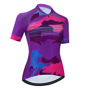 Ensembles de combinaisons de cyclisme à manches longues avec logo personnalisé <span class=keywords><strong>pour</strong></span> femmes Vêtements de vélo de montagne respirants <span class=keywords><strong>pour</strong></span> les cyclistes - Product Image 4