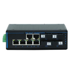 Commutateur Ethernet industriel de gestion WEB, 4 ports SFP avec 6 ports RJ45, rail DIN 35, commutateur réseau POE géré L2 Gigabit - Product Image 3