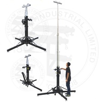 Soporte de manivela de torre de elevación de altavoz de matriz de línea de peso de 100kg de altura de 5m, soporte de elevación de truss de iluminación de servicio pesado, 1 unidad