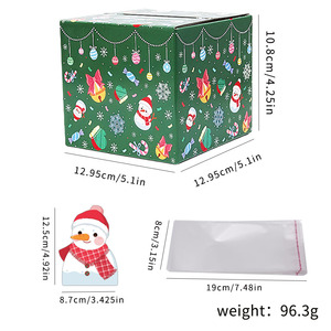 Boîte à monnaie surprise de Noël en gros – Motifs Père Noël, Bonhomme de neige, Sapin de Noël – Boîte à tirer des billets en papier – Cadeau de Noël – Boîte à espèces - Product Image 3