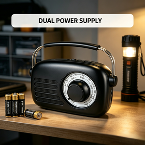 <span class=keywords><strong>Radio</strong></span> Portátil AM/FM Analógica con Puntero, Alimentación Directa por USB-C, Esfera Grande y Clara para Uso en Exteriores y Emergencias - Product Image 6