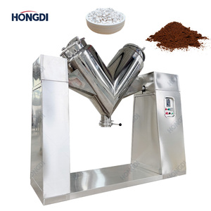 Mezclador de Polvo Tipo V de Grado Alimenticio con Motor para Mezclar Alimentos e Ingredientes Químicos, Plásticos, Capacidad de 120L - Product Image 1