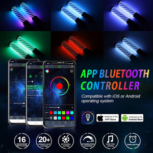 <span class=keywords><strong>Led</strong></span> kırbaç işıkları anten bayrak 1FT Utv 4FT 4FT 5FT kovalamaca App ve uzaktan kumanda Rgb <span class=keywords><strong>Led</strong></span> kırbaç işıklar Utv Off- Road araç Atv için - Product Image 6