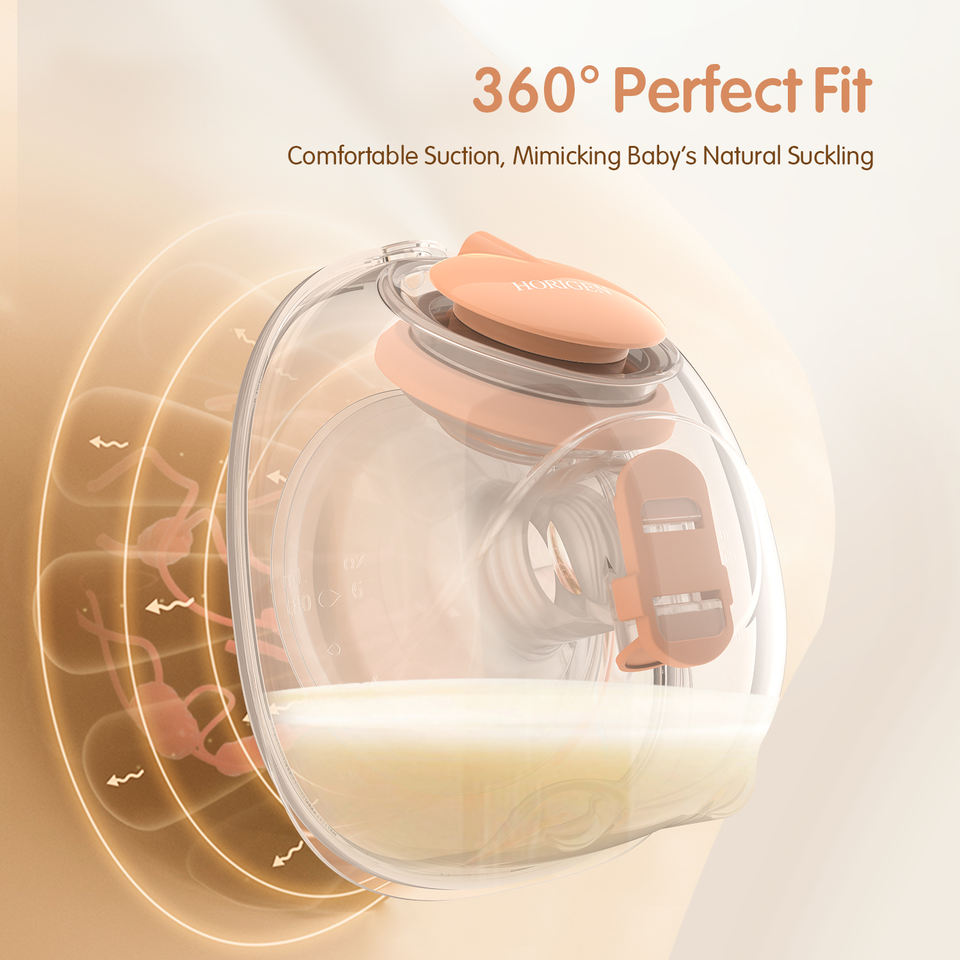 Factory Oem Custom Wearable In-Bra Silicone Milk Collection Cups Breastpump Electric Hands Free Double Breast Pump