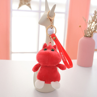 Jouet en peluche personnalisé grenouille porte-clés en peluche 5 ''jouets en peluche pour animaux de compagnie ours en peluche grenouille chien chat Panda Crocodile mini animal en peluche