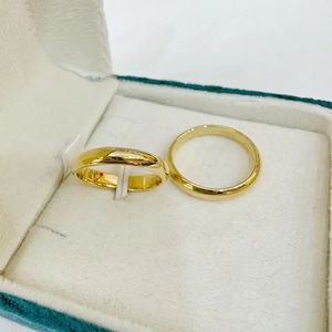 Xinfly 18K Gold Loach Backlit <b>Plain</b> <b>Ring</b> Au750 Genuine Female Model Versatile Commuting Texture <b>Ring</b> with Simple Temperament - Product Image 3