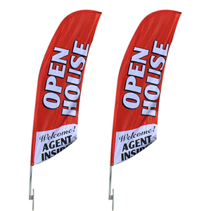 Polyester bên đường vườn quảng cáo biểu ngữ đứng mới phổ biến ngoài trời Tùy Chỉnh bãi biển lông cờ quảng cáo - Product Image 5