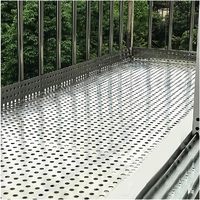 Tôles perforées en acier inoxydable 304, maille à trous de 8 mm pour panneaux décoratifs, grilles, balcon - Taille 1x1m (3,3xft)