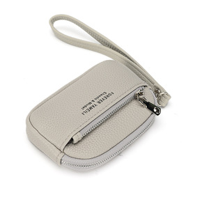 2025 nuova borsa da polso a portafoglio zero con logo personalizzato borsa per carte multifunzionale piccolo portafoglio con portachiavi per le donne - Product Image 3