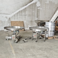 Nouvelle table rotative à vitesse réglable entièrement en acier inoxydable 304 antibactérien certifiée CE pour les industries alimentaires et chimiques