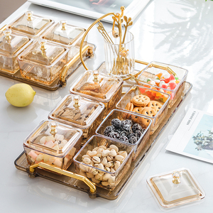 Platos nórdicos para servir aperitivos, cuencos <span class=keywords><strong>de</strong></span> postre <span class=keywords><strong>de</strong></span> azúcar, <span class=keywords><strong>café</strong></span>, tienda, tazón <span class=keywords><strong>de</strong></span> vidrio con bandeja, gran oferta - Product Image 2